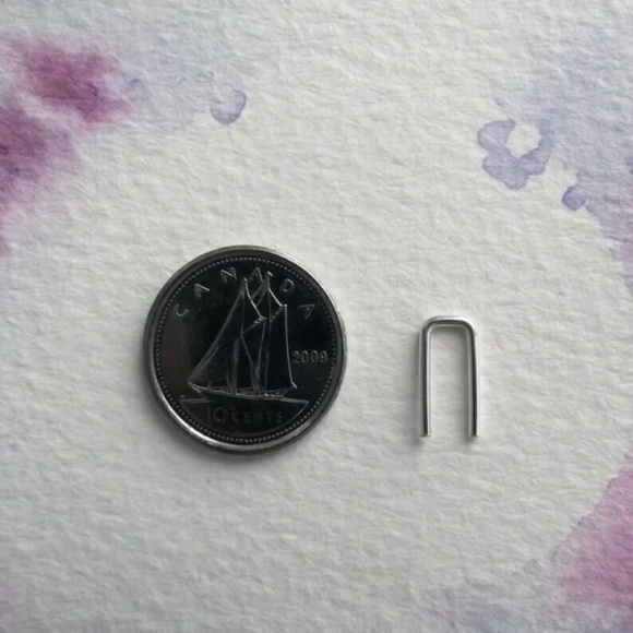 Staple Earrings (Sterling Silver) - Picture 3 of 4